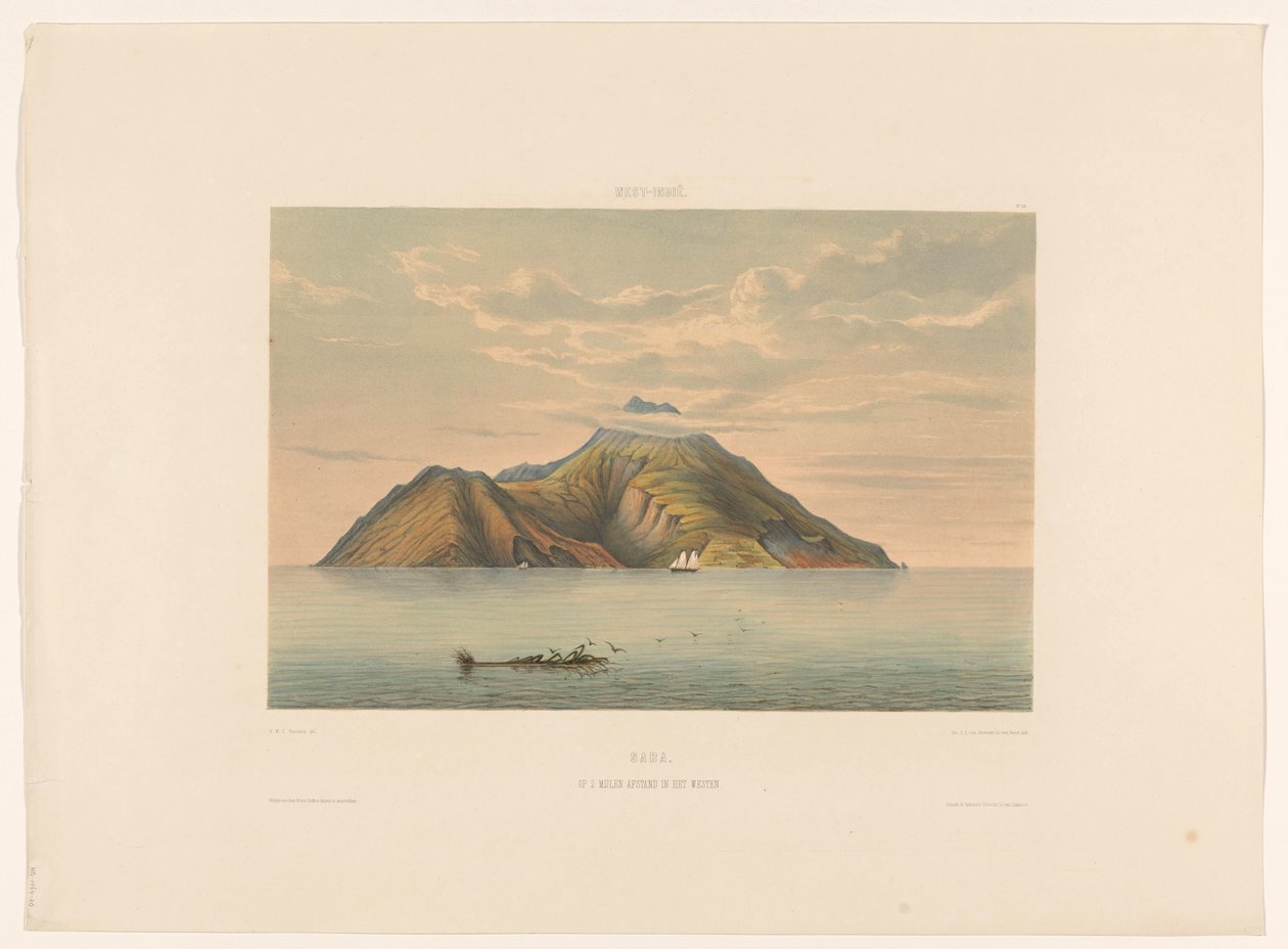 Saba Saba. 2 millas al oeste. (título en el objeto) de jonkheer Jacob Eduard van Heemskerck