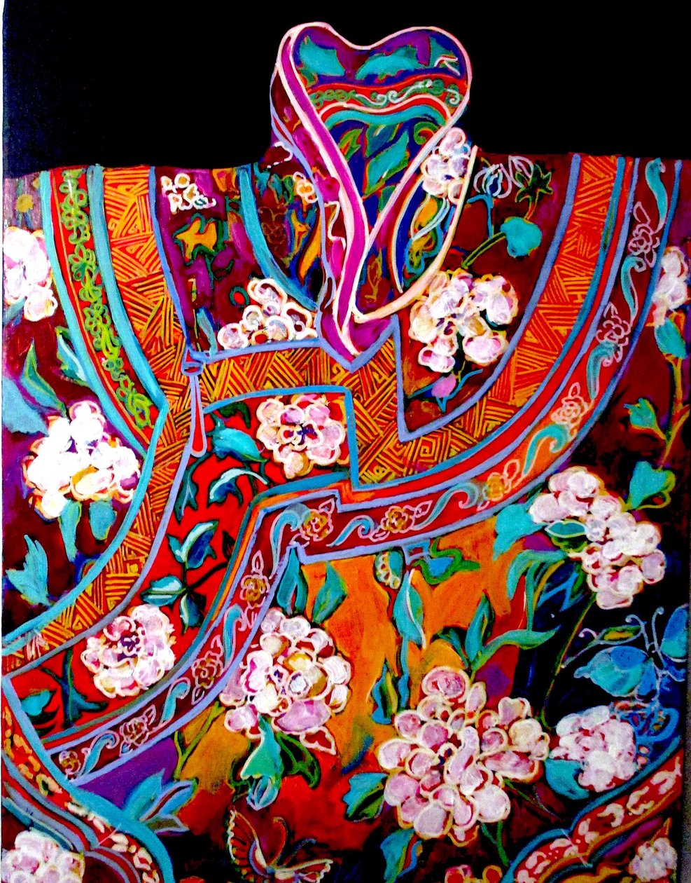 Chaqueta china, 2016 (técnica mixta) de linda arthurs