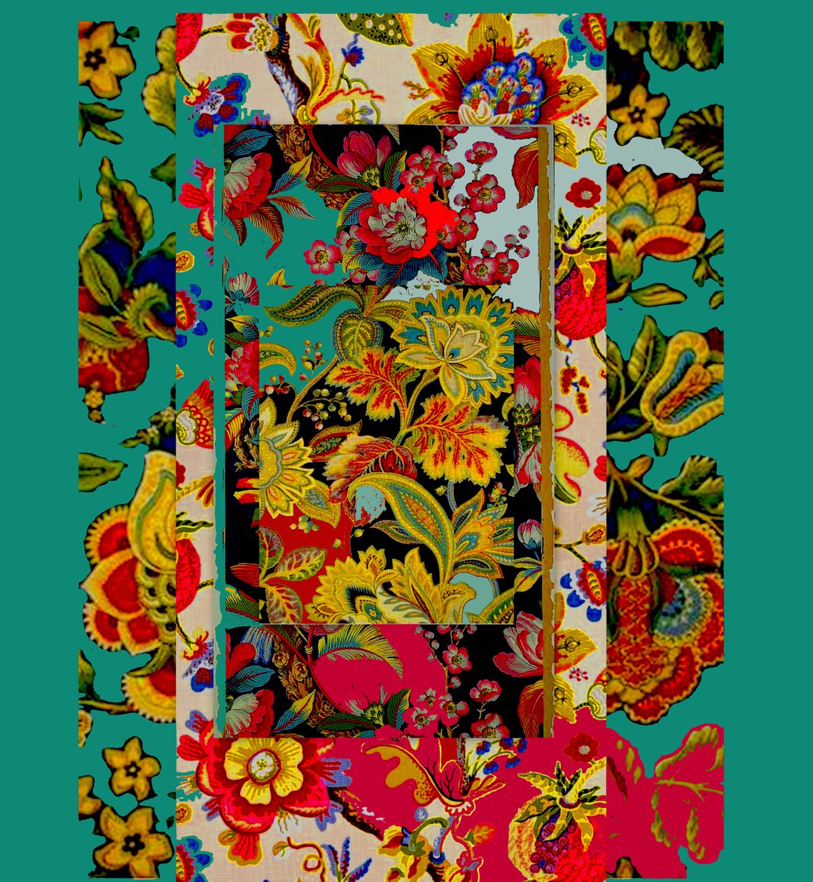 Collage de patrones, 2017 (técnica mixta) de linda arthurs