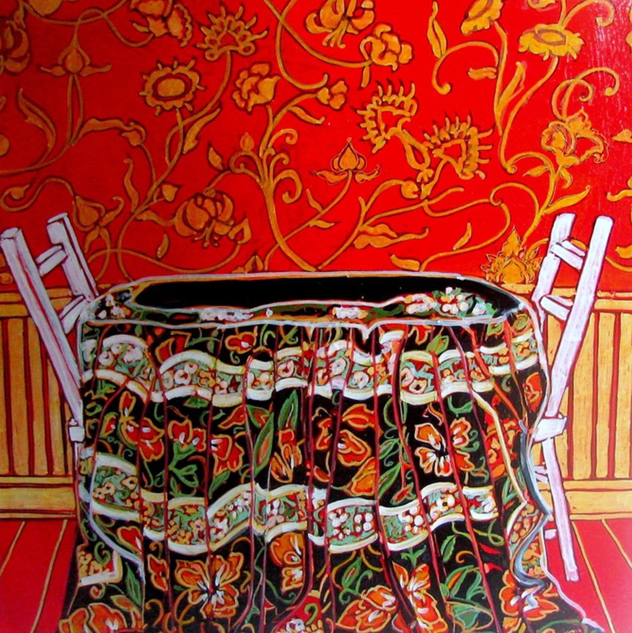 Dining Out, 2014 (a partir de técnica mixta) de linda arthurs