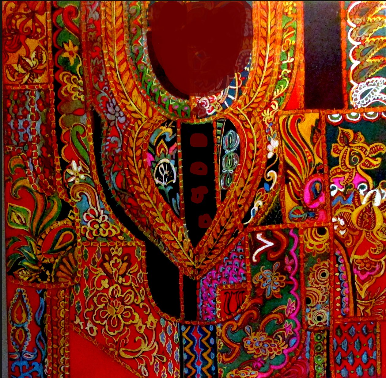 INDIA KURTA, 2017 (técnica mixta) de linda arthurs