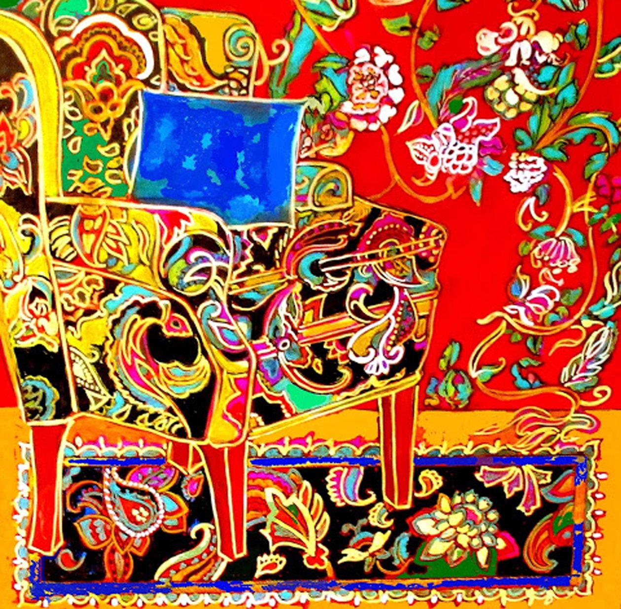 Salón Suzani, 2017 (técnica mixta) de linda arthurs