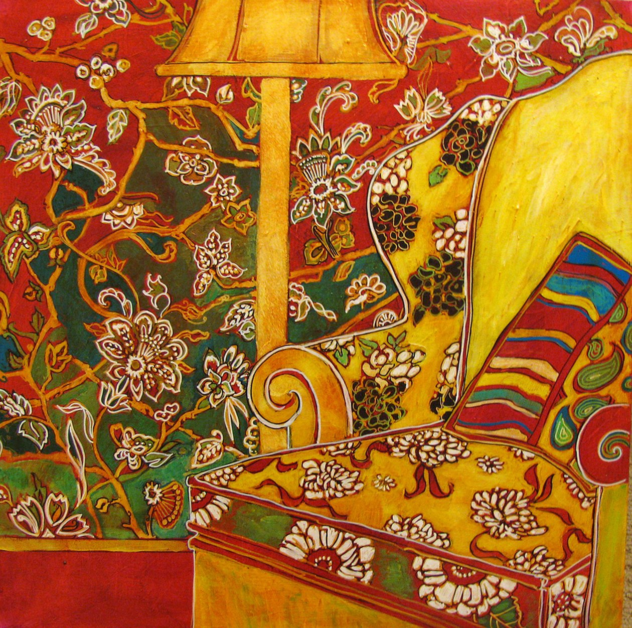 Silla de salón, 2016 (técnica mixta) de linda arthurs