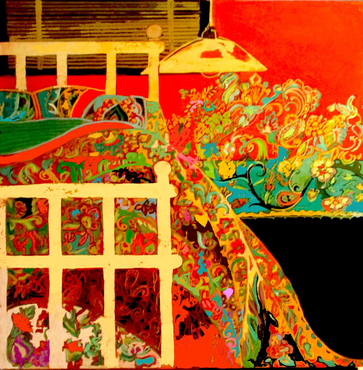 Dormitorio de invierno, 2017 (técnica mixta) de linda arthurs