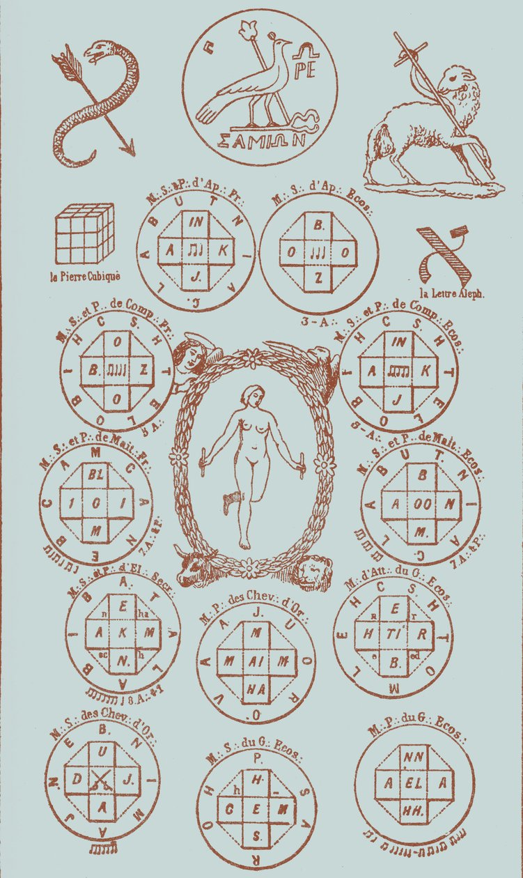 La vigésima primera clave del tarot de Éliphas after Lévi