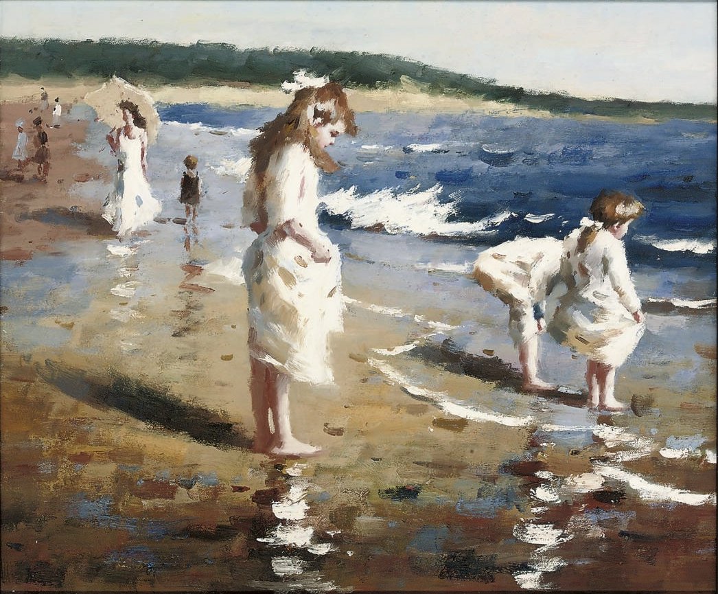Un día de verano en la playa de Joaquín Sorolla