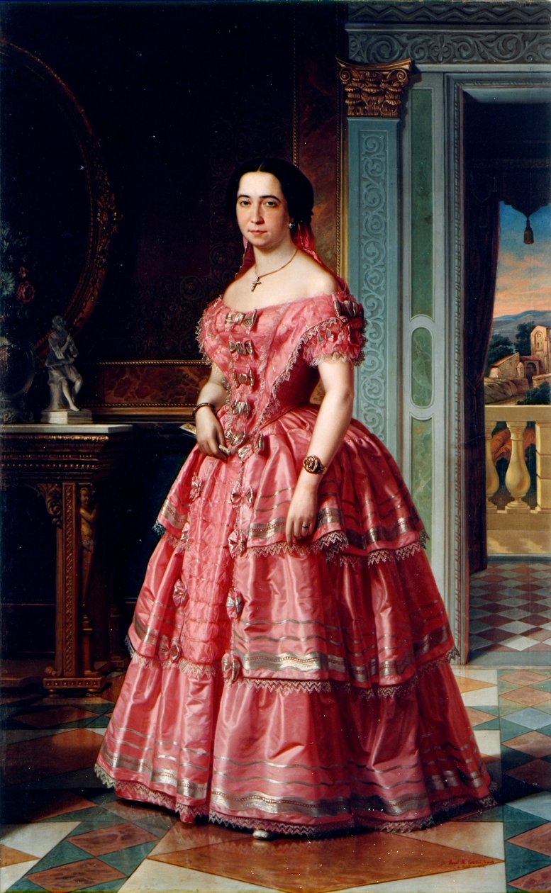 Retrato de una dama de Angel María Cortellini