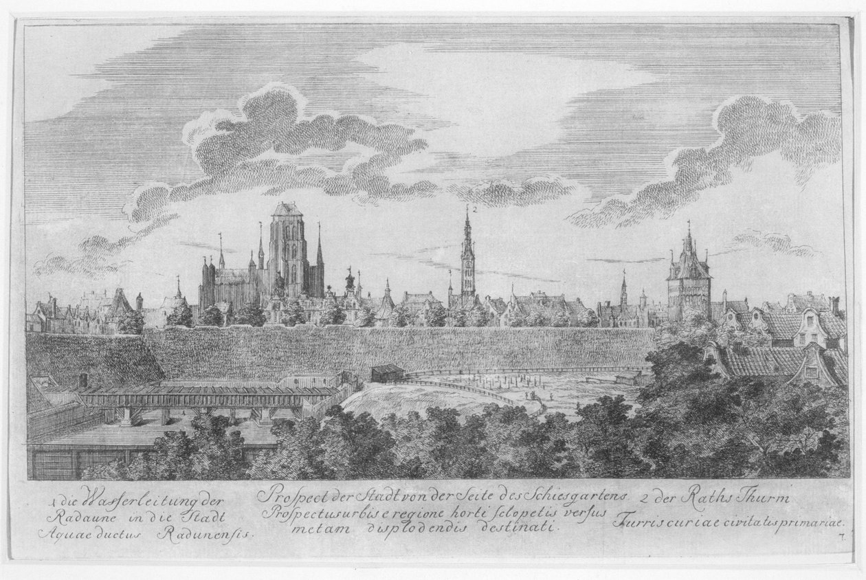 Vista de Gdansk desde las murallas, de 