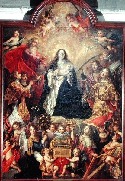 Adoración de la Virgen de or Liemaecker Nicolaas de Liemakere