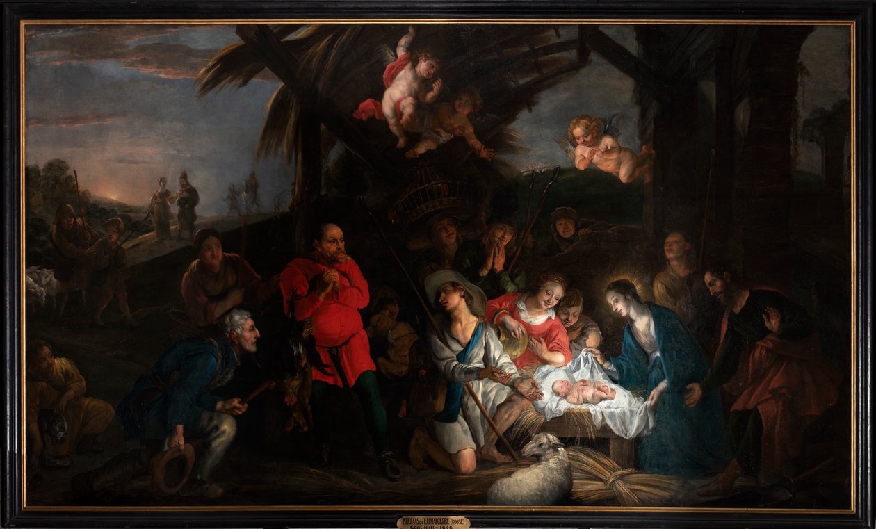 Adoración de los pastores de or Liemaecker Nicolaas de Liemakere