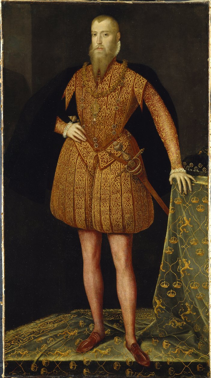 Retrato del Rey Eric XIV de Suecia (1533-1577) de or Muelen Steven van der Meulen