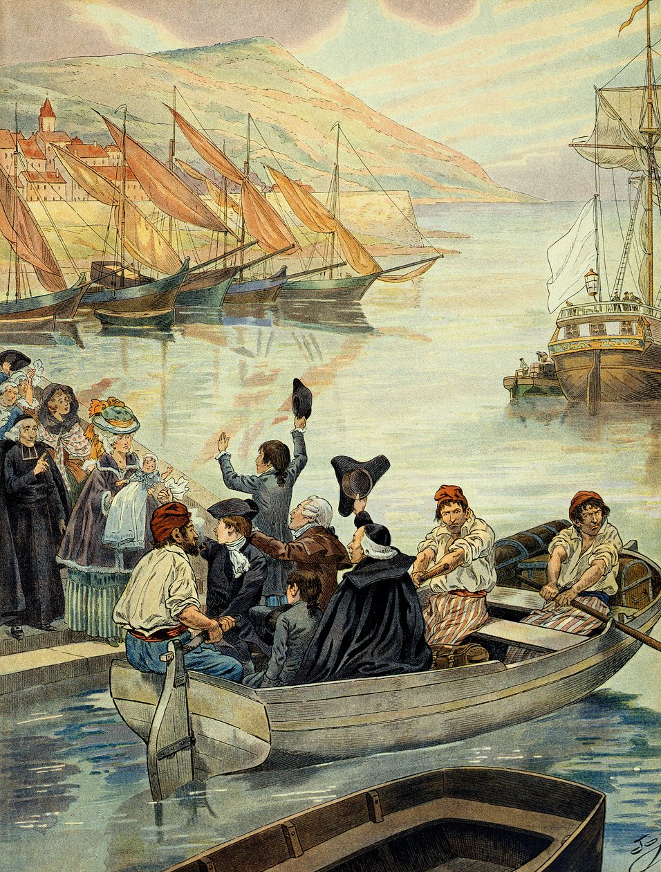 Salida de Ajaccio en Córcega el 15 de diciembre de 1778 de pseudonym for Onfray de Breville Jacques Job