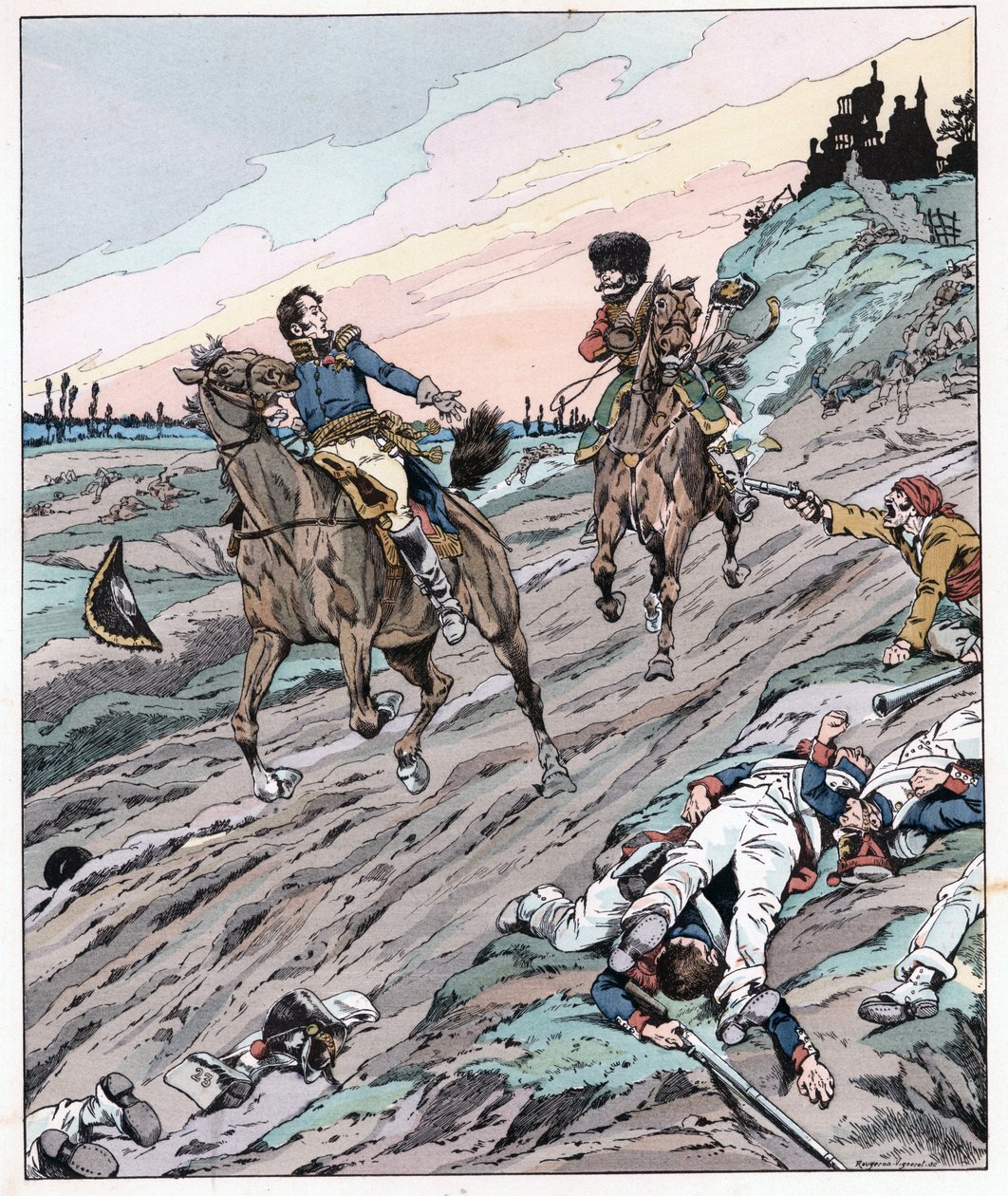 Dale de beber todavía las palabras del General Hugo (Joseph Leopold Sigisbert Hugo) de pseudonym for Onfray de Breville Jacques Job
