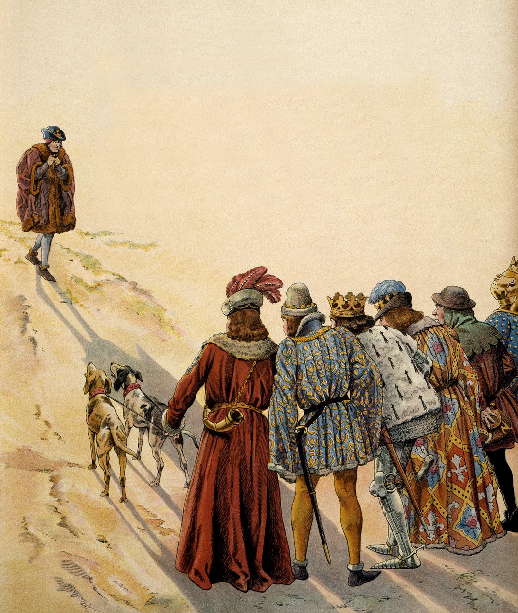 Historia de Francia en la Edad Media: Conde de Charolais (luego Carlos el Temerario (1433-1477), Francisco II, duque de Bretaña (1433-1488), Carlos de Francia, duque de Berry y hermano del rey (1446-1472), Juan II, duque de Borbón (1426- de pseudonym for Onfray de Breville Jacques Job