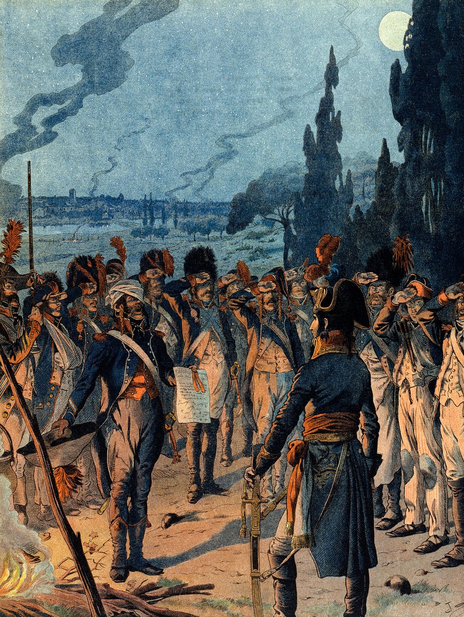 Campaña Italiana: En la noche de la Batalla de Lodi el 10 de mayo de pseudonym for Onfray de Breville Jacques Job