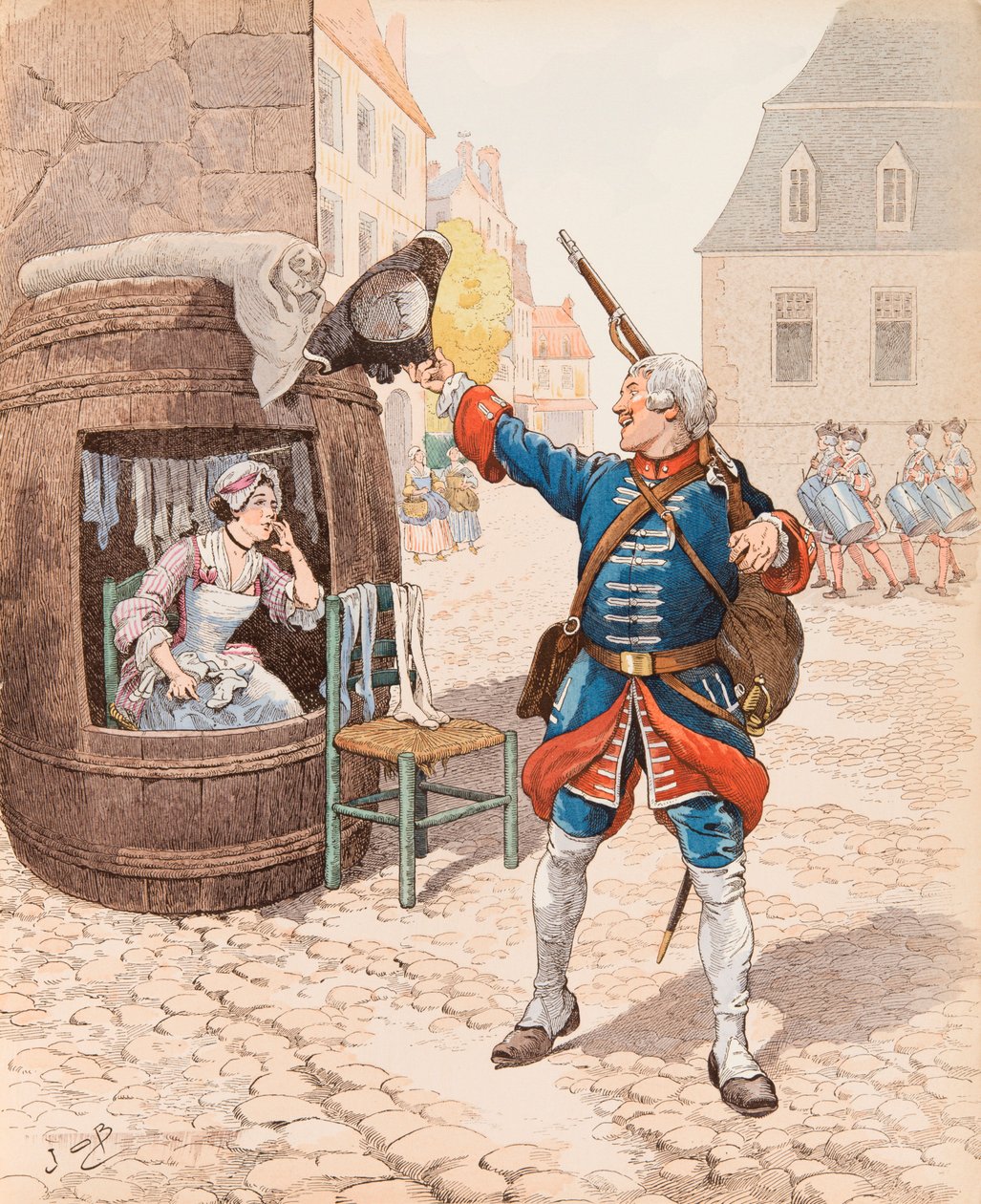 Fanfan la tulipe (Canción escrita por Emile Debraux en 1819), Colección Privada de pseudonym for Onfray de Breville Jacques Job