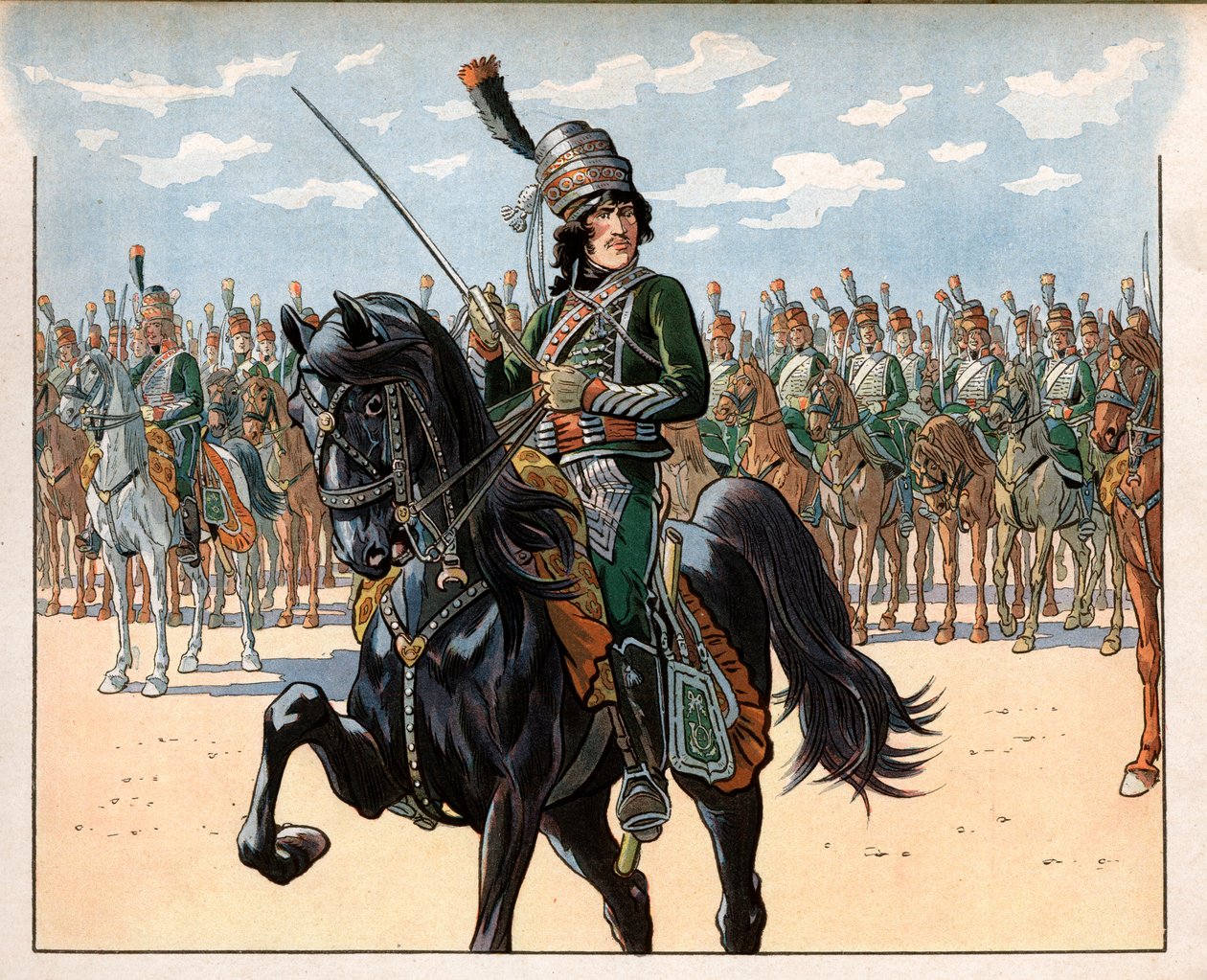 Joachim Murat (1767-1815) entonces coronel durante la campaña italiana de pseudonym for Onfray de Breville Jacques Job