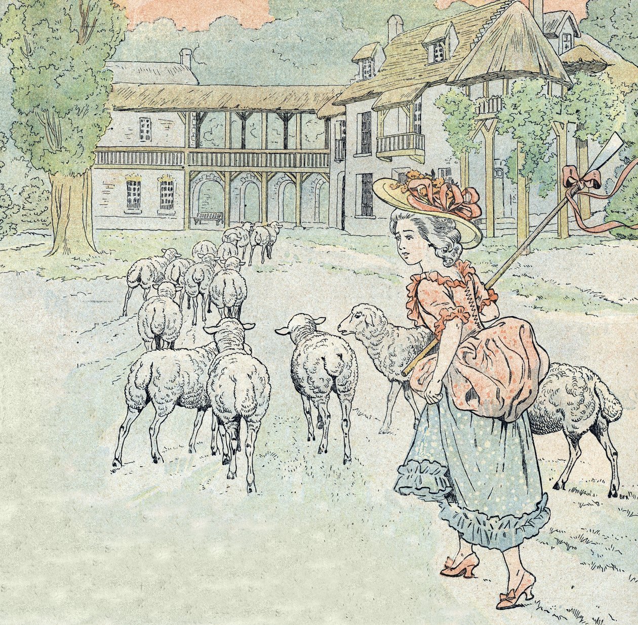 Canción: It rains, It rains bergere de pseudonym for Onfray de Breville Jacques Job