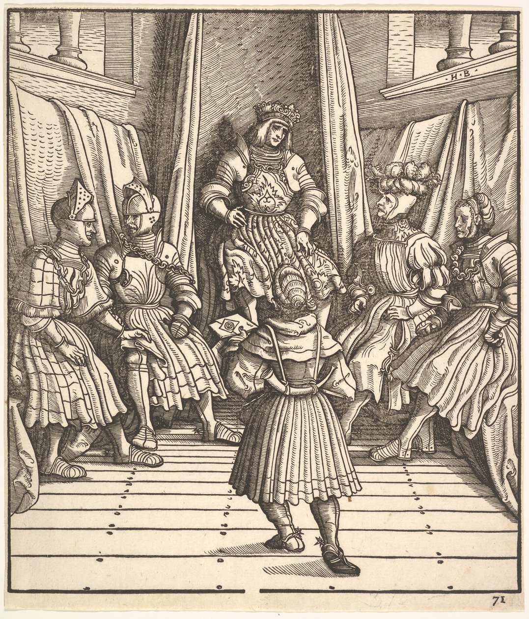 Ilustración de El Rey Blanco, 15-16 siglo de the Elder Hans Burgkmair