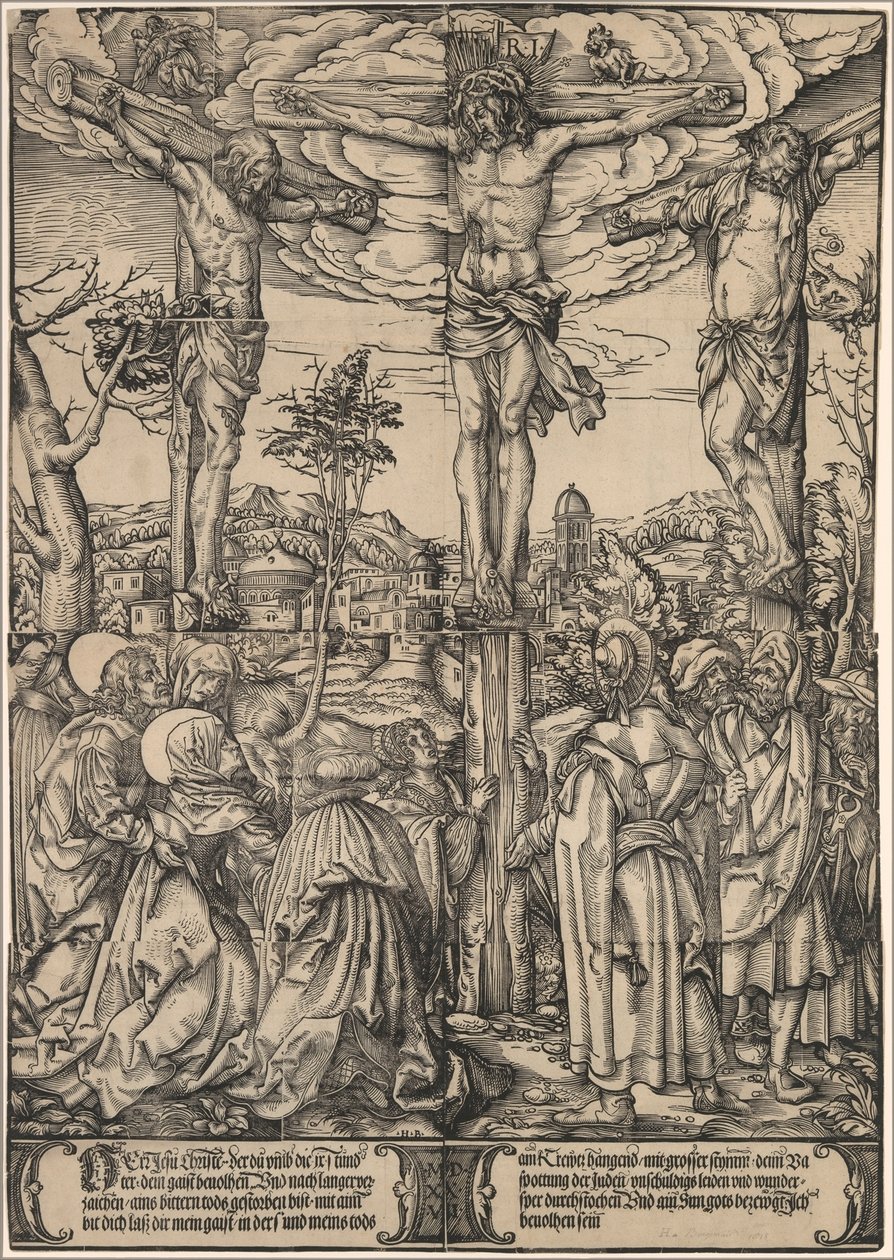 La crucifixión de the Elder Hans Burgkmair