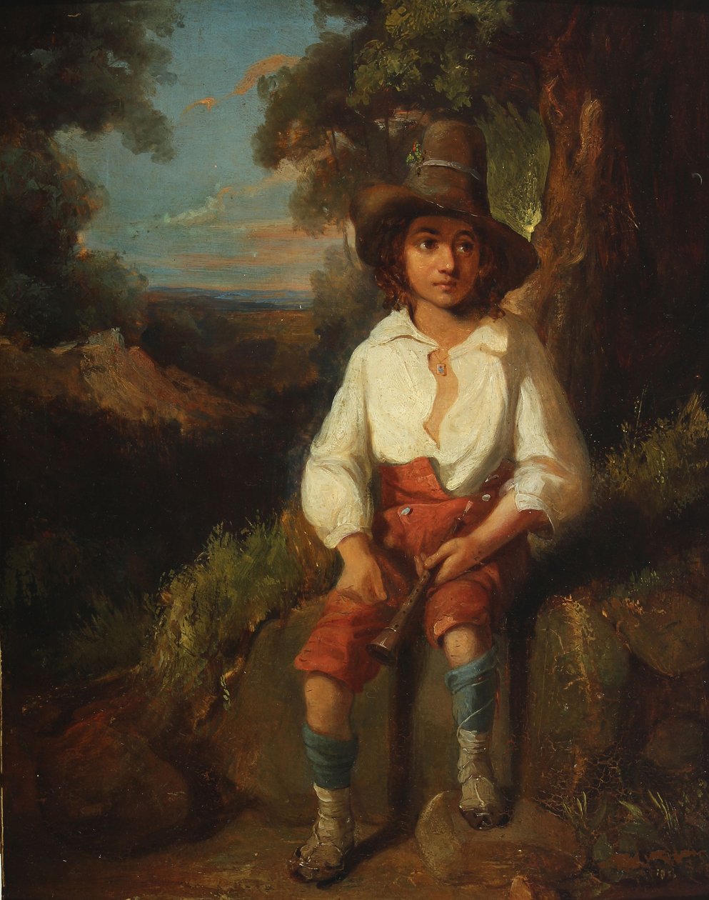Niño pastor italiano de Unknown