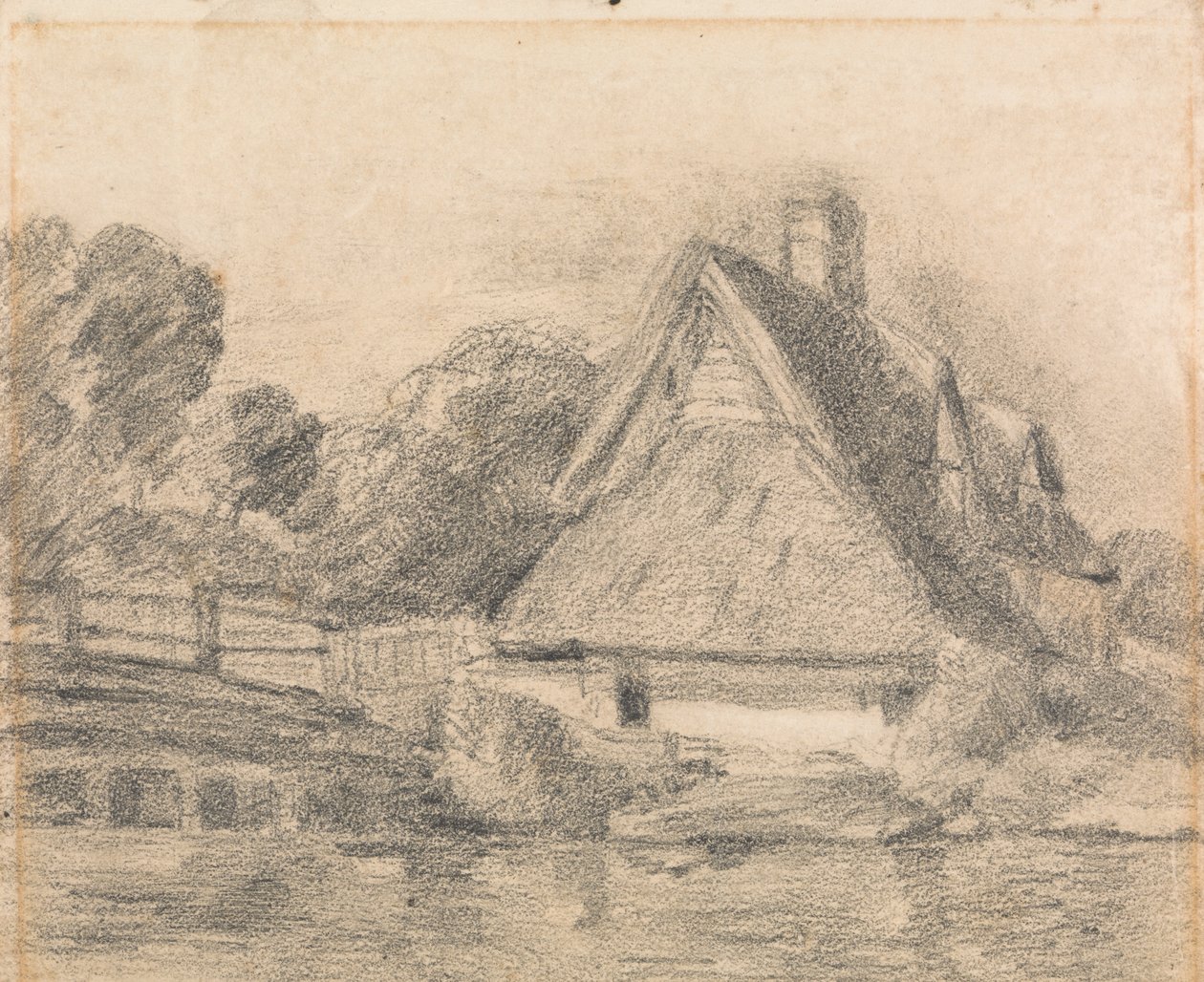 Casa rural Flatford de unknown artist
formerly John Constable