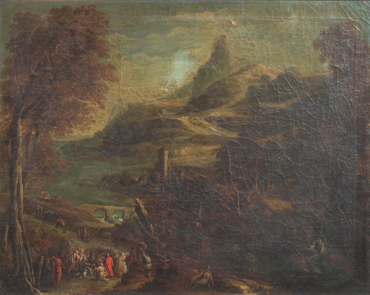 Paisaje con figuras bíblicas de van de Laeter