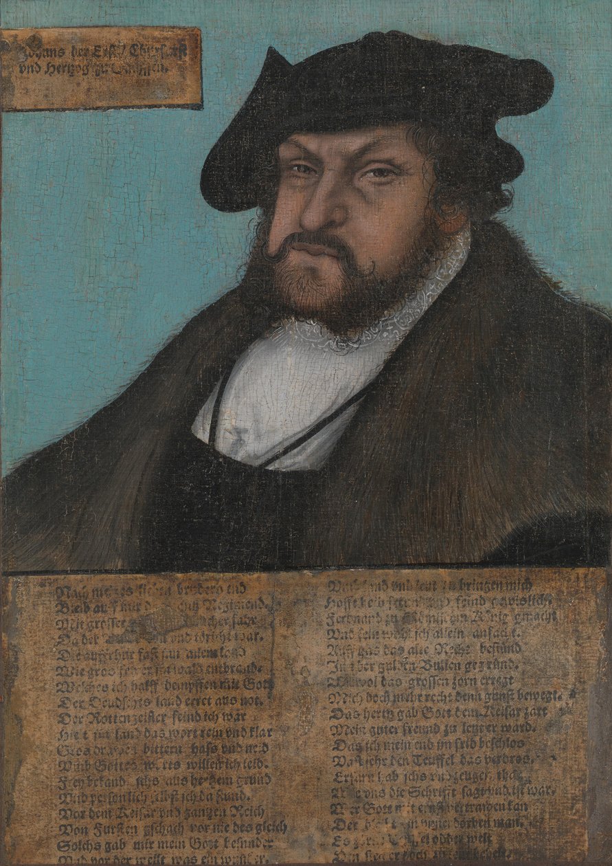 Johann I 1468-1532, el Constante, Elector de Sajonia, 1532-33 de workshop of Lucas Cranach the Elder