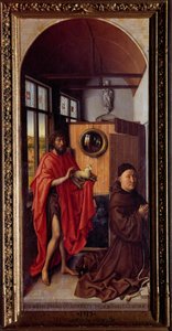 San Juan Bautista y el hermano franciscano Henri de Werl