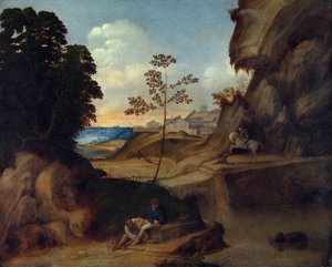 Il Tramonto (El atardecer) de Giorgione