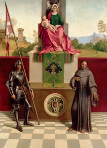 Madonna y el Niño entre San Francisco y San Nicasio (La Madonna de Castelfranco)
