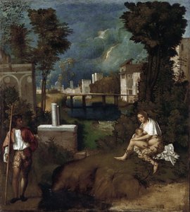 La tormenta. (detalle) de Giorgione