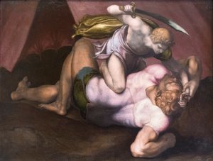 David y Goliat de (1509 66) Daniele da Volterra