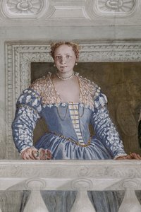Donna Barbaro y su enfermera, la Sala del Olimpo, detalle de 2632651 de Veronese