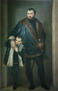 Retrato de Giuseppe da Porto con su hijo Adriano