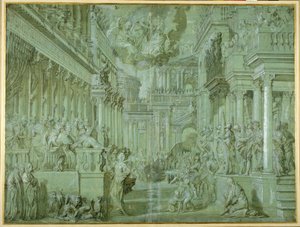 Alegoría para celebrar la publicación de la Santa Liga en 1571 de Veronese