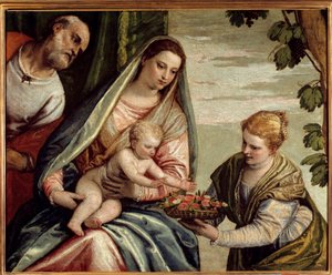La Sagrada Familia con un donante (Santa Dorotea) de Veronese