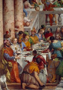 Las bodas de Caná, detalle: La comida de los príncipes. Fresco de Paolo Veronese (1528-1588).
