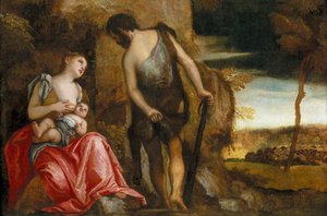 La familia de Caín errante de Veronese
