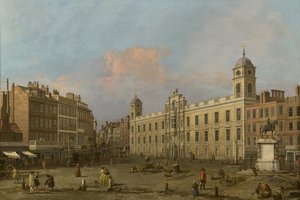 Londres, una vista de Northumberland House, mirando hacia el este de Canaletto