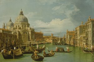 La entrada al Gran Canal, Venecia, c.1730 de Canaletto