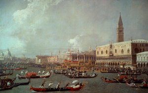 El regreso del Bucentauro al muelle el día de la Ascensión, hacia 1760, de Giovanni Antonio Canal conocido como Canaletto (1697-1768), óleo sobre lienzo.