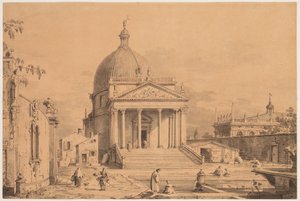 Veduta Ideata con San Simone Piccolo, c. 1735 de Canaletto