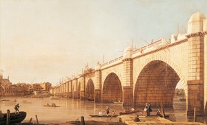 Puente de Westminster en construcción, de Giovanni Antonio Canal, conocido como Canaletto (1697-1768), óleo sobre lienzo de (1697 1768) Canaletto