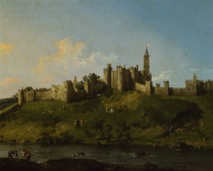 Vista del Castillo de Alnwick de Canaletto