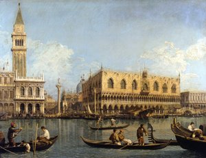 Canaletto (1697 - 1768): Vista del Palacio Ducal en Venecia Milano pinacoteca di Brera