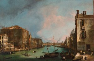 El Gran Canal en Venecia. Pintura de Giovanni Antonio Canal (Canaletto) de Canaletto