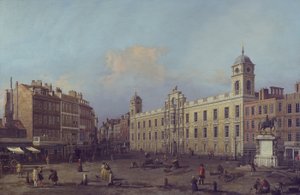 Londres, una vista de Northumberland House, mirando hacia el este de Canaletto