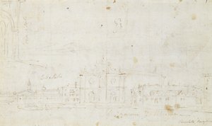 Murano: San Giovanni Dei Battuti, con Venecia a lo lejos, c.1735-40