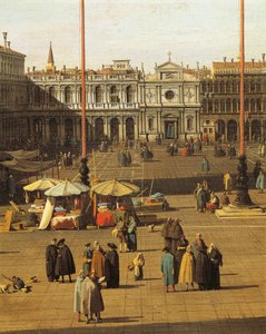 Piazza San Marco, Venecia, circa 1735 (detalle)